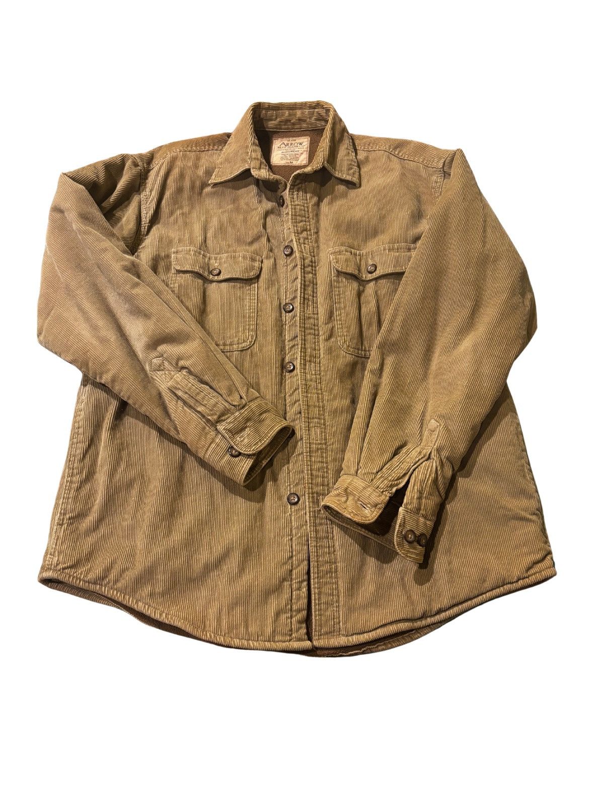 Arrow Men’s tan corduroy Jacket.mj0217 Size US M / EU 48-50 / 2 - 1 Thumbnail