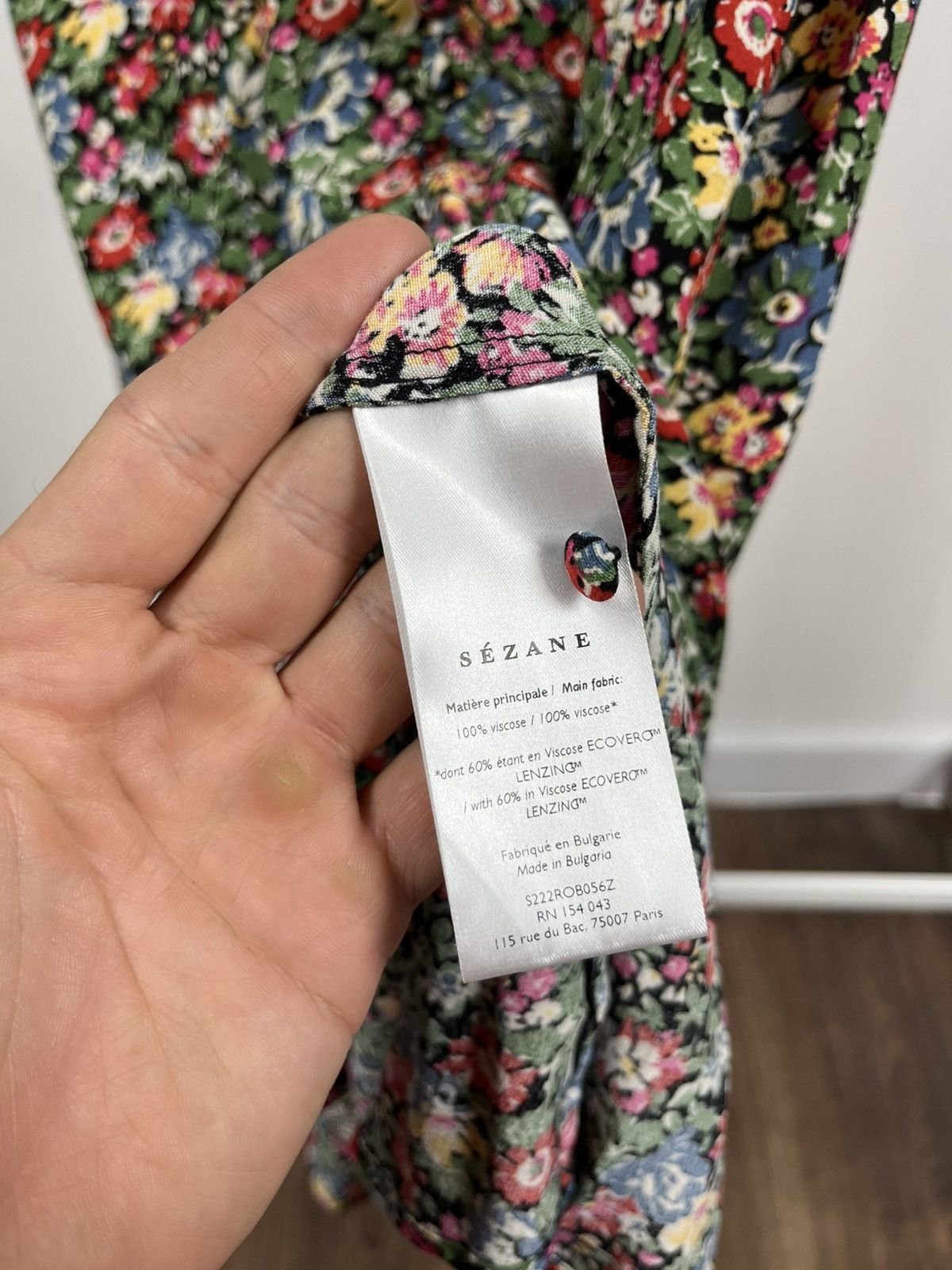 Sezane Sézane floral midi dress women’s size 42 EU 10 UK boho style Size L / US 10 / IT 46 - 7 Thumbnail