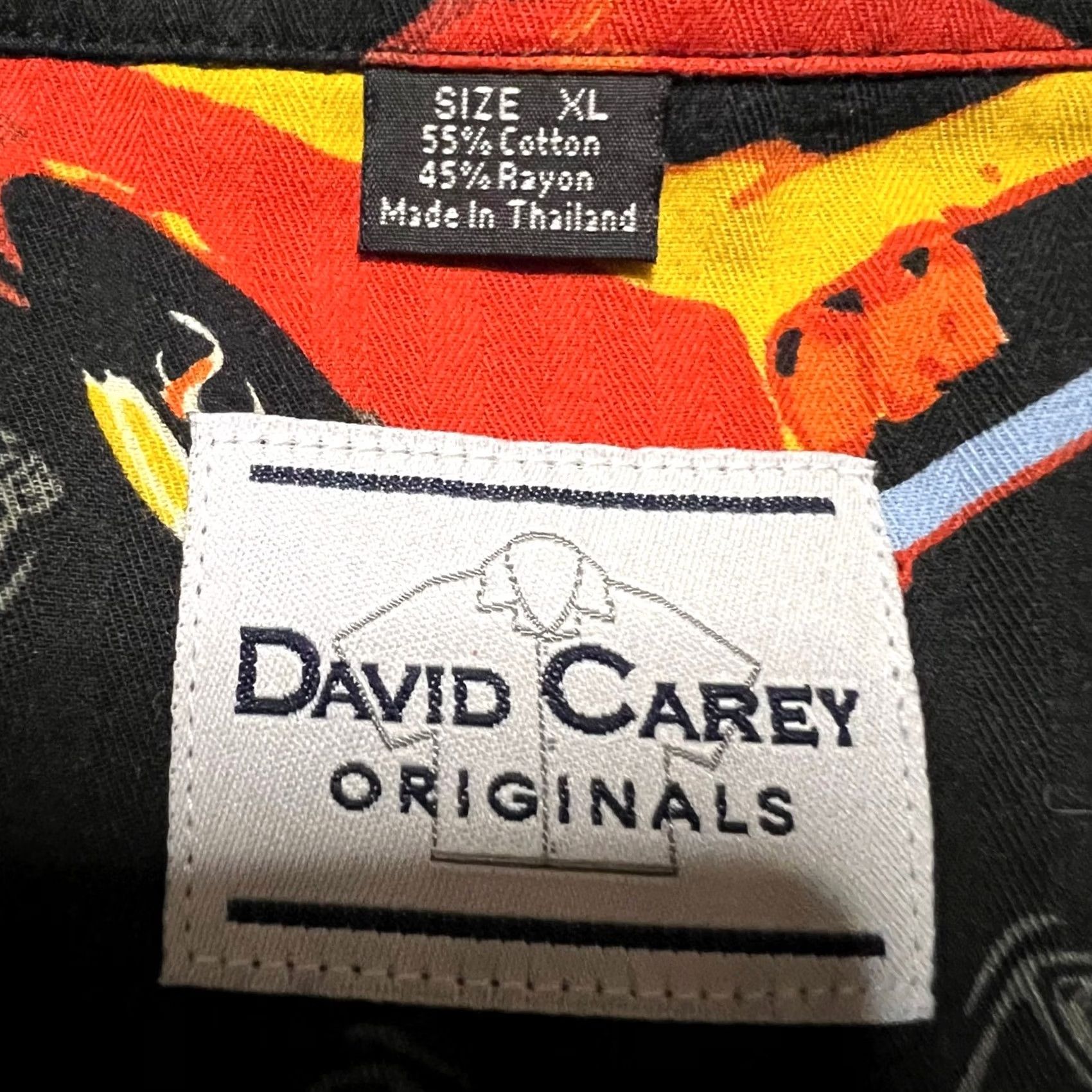 Vintage David Carey Originals Black XL Regular Button Up Classic Cars Print Size US XL / EU 56 / 4 - 6 Thumbnail