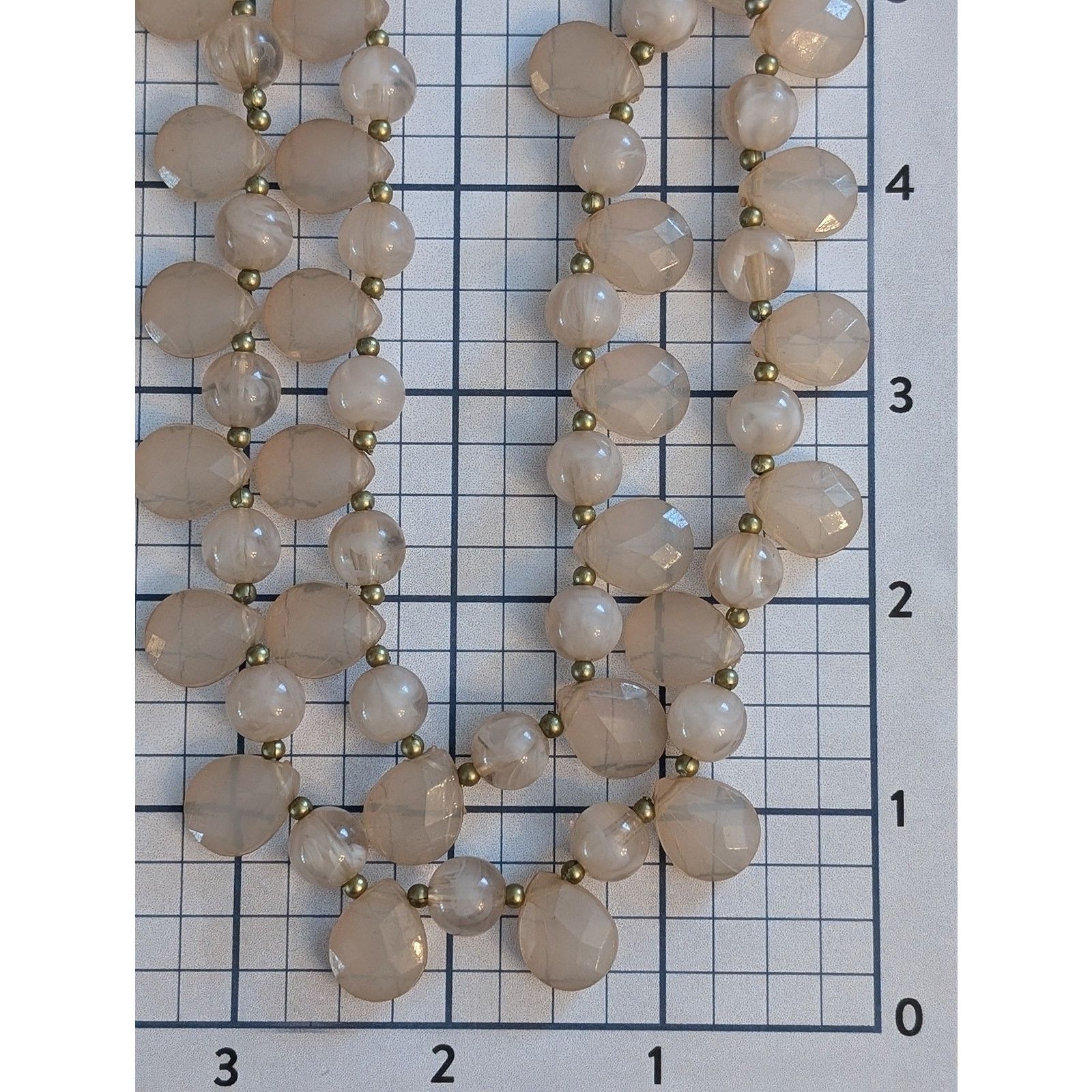 Vintage VTG 1980s 20" Layered Pink Teardrop & Round Beaded Necklace Size ONE SIZE - 6 Thumbnail