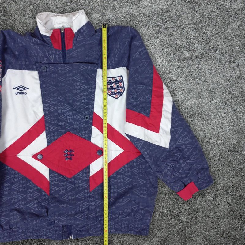 Umbro Euro 1990-92 England Jacket M - Jersey vintage Size US S / EU 44-46 / 1 - 6 Thumbnail