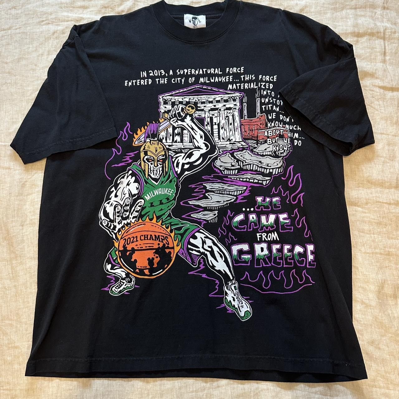 Warren Lotas “He Came From Greece” Giannis Tee XL