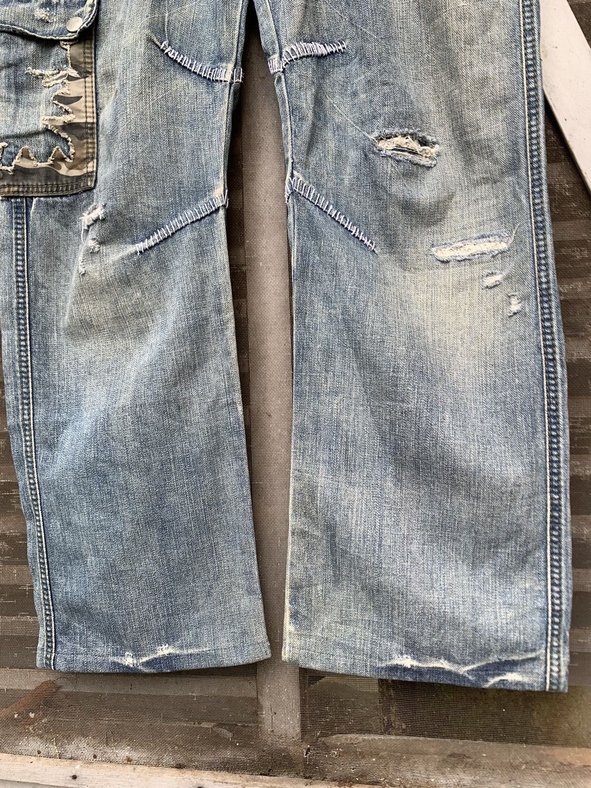 Vintage 👹VINTAGE TWENTY WORKS DISTRESSED BAGGY JEANS Size US 34 / EU 50 - 8 Thumbnail