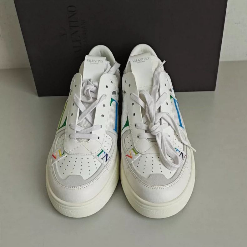 Valentino Valentino white rainbow laced casual shoes Size US 9 / EU 42 - 2 Thumbnail