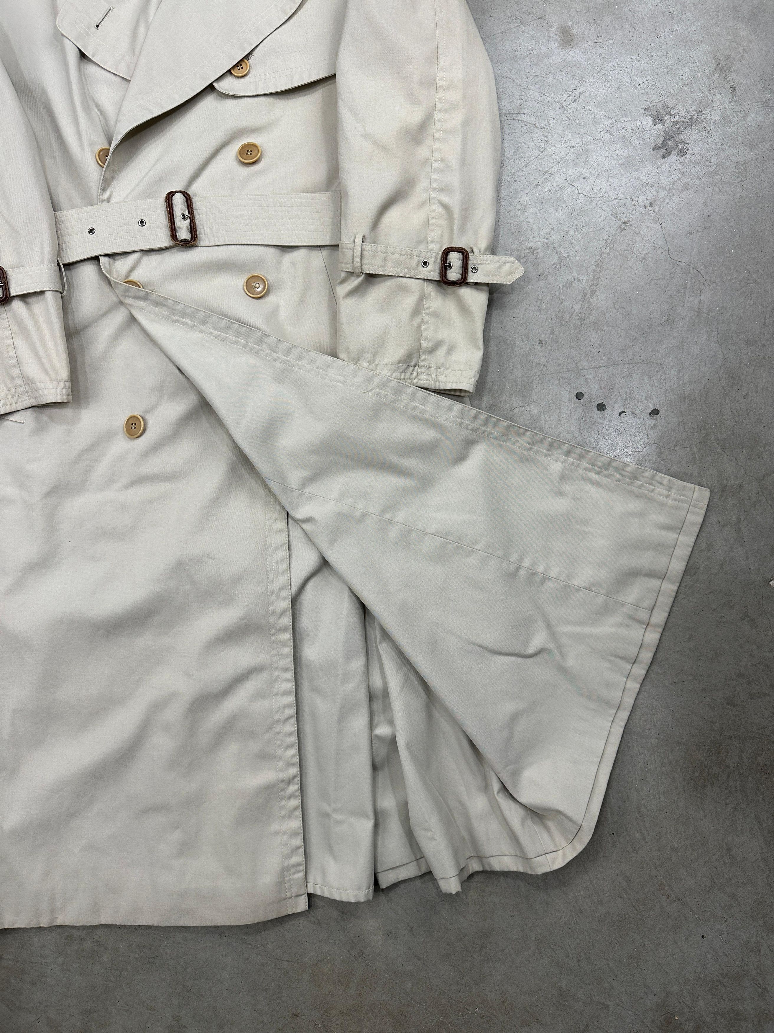 Vintage 80s Herno White Trenchcoat Size S / US 4 / IT 40 - 4 Thumbnail