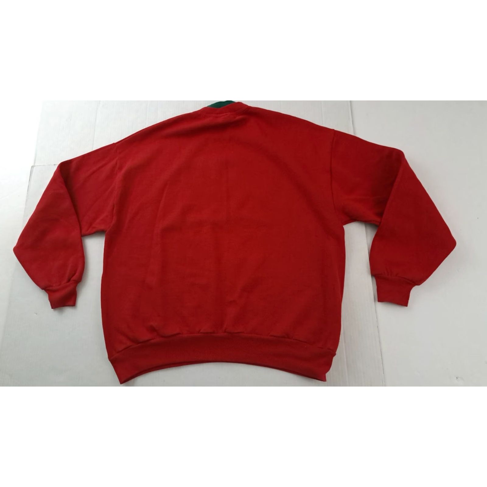 Vintage VINTAGE Top Stitch Sweatshirt Women's Embroidered Kittens and Pillows XL Red Canvas Cotton Long Sleeve Pullover 26in Size XL / US 12-14 / IT 48-50 - 8 Thumbnail