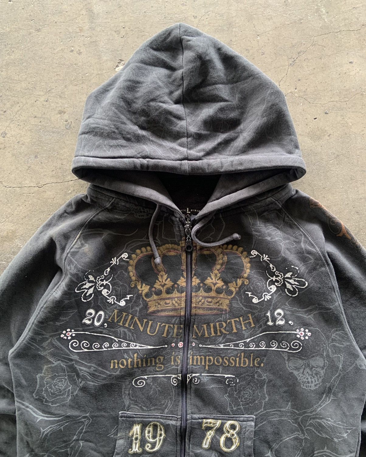 If Six Was Nine × Japanese Brand × Le Grande Bleu (L.G.B.) 2000s Minut Mirth Ifsxwasnine Lgb Style Sip Up Hoodie Size US L / EU 52-54 / 3 - 3 Thumbnail