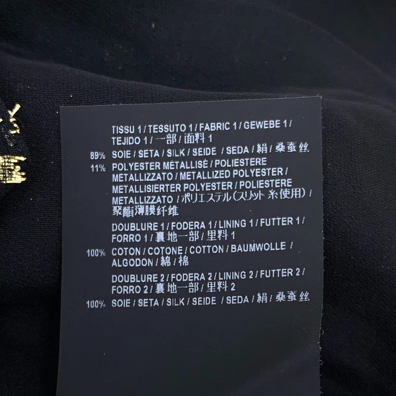 Saint Laurent Paris Saint Laurent Paris size XXS Black broken gold embroidered Size 23" - 7 Thumbnail