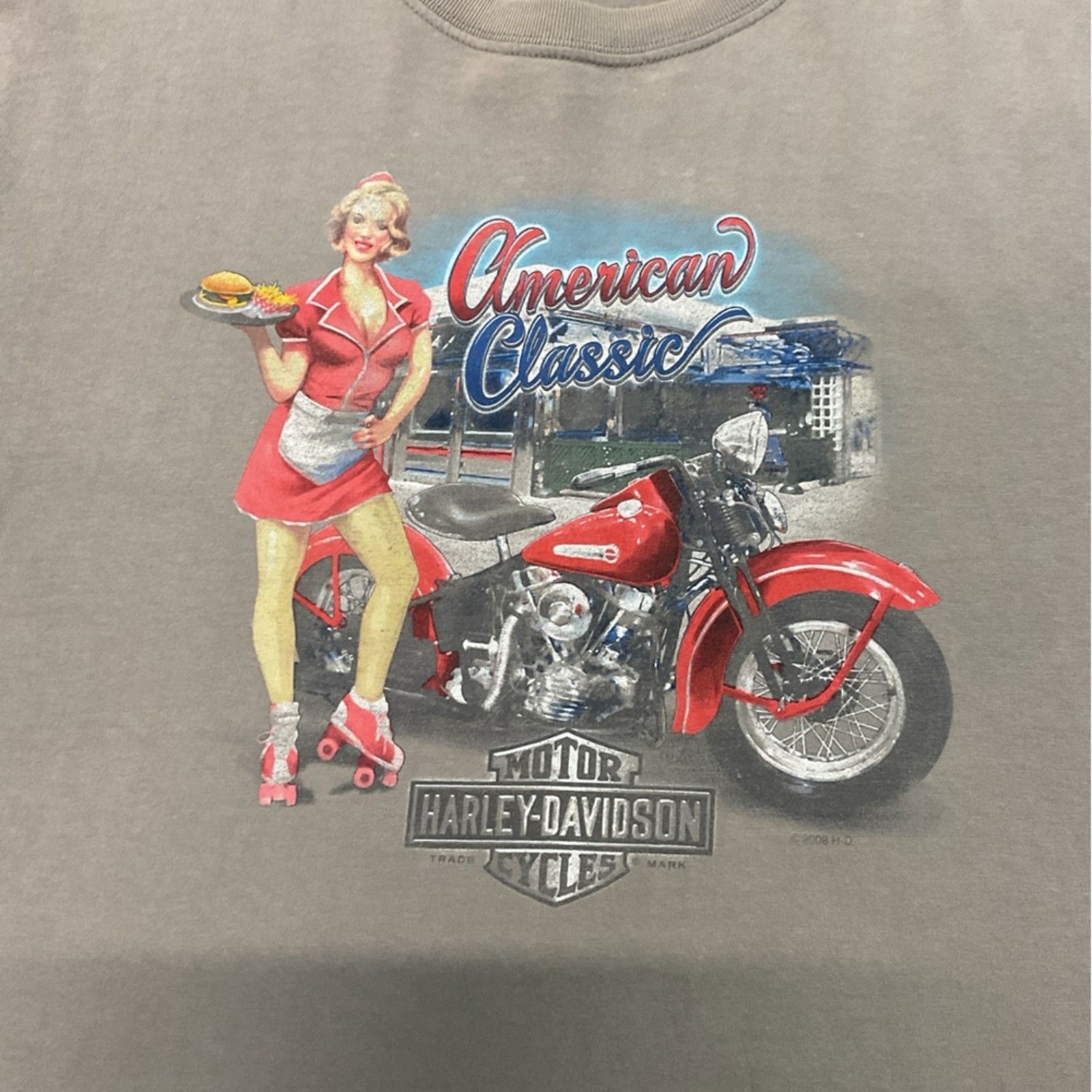 Harley Davidson Vintage 90s Harley Davidson Evansville, Indiana T-Shirt Size US XXL / EU 58 / 5 - 5 Thumbnail