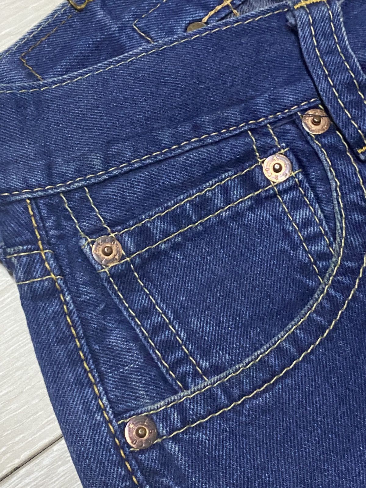 Levi's Levis 902 Blue Wash Ripped Baggy Jeans Size US 31 - 10 Thumbnail