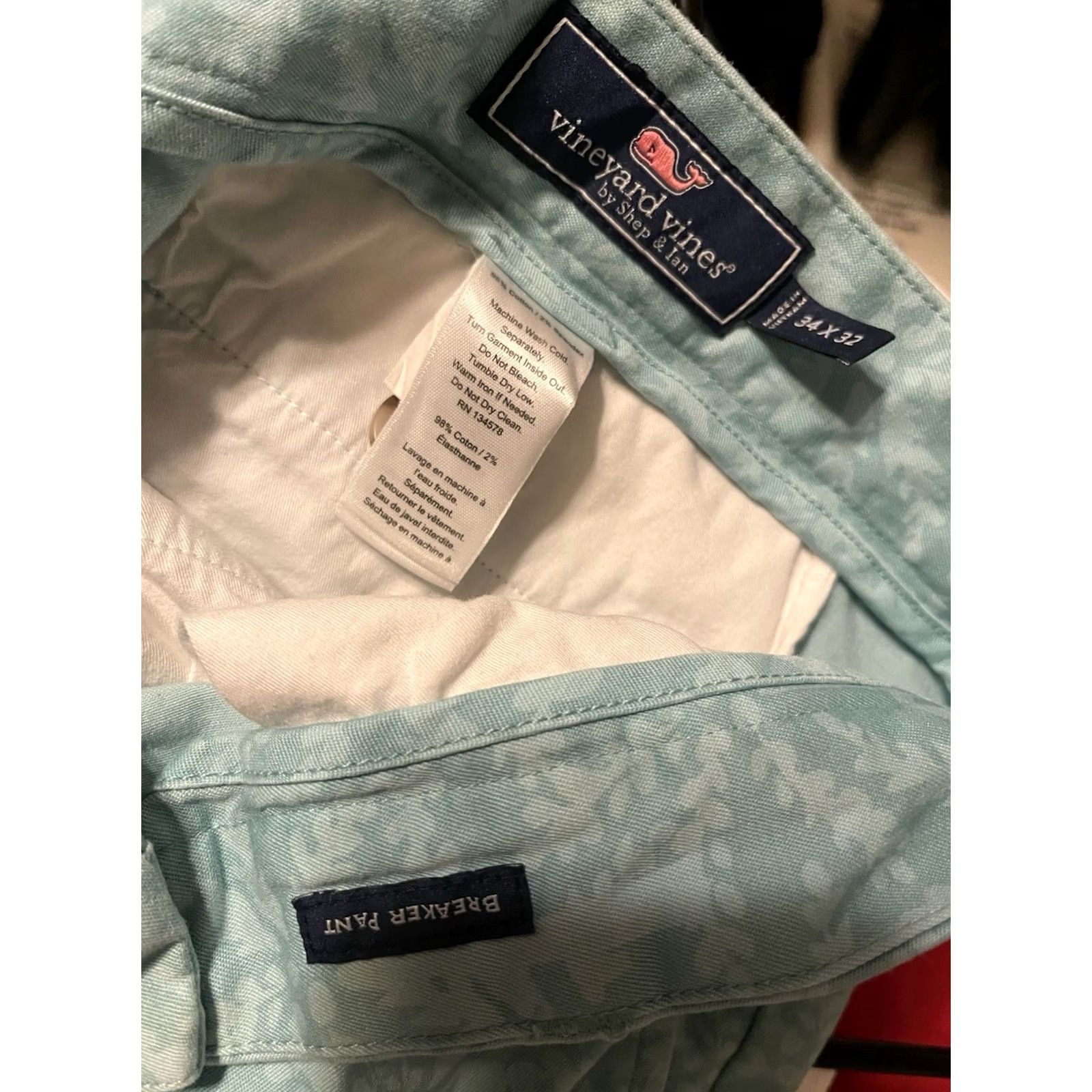 Vineyard Vines Vineyard Vines Breaker Pant Green Floral Hawaii Chino Pants Men's 34x32 Size US 34 / EU 50 - 4 Thumbnail