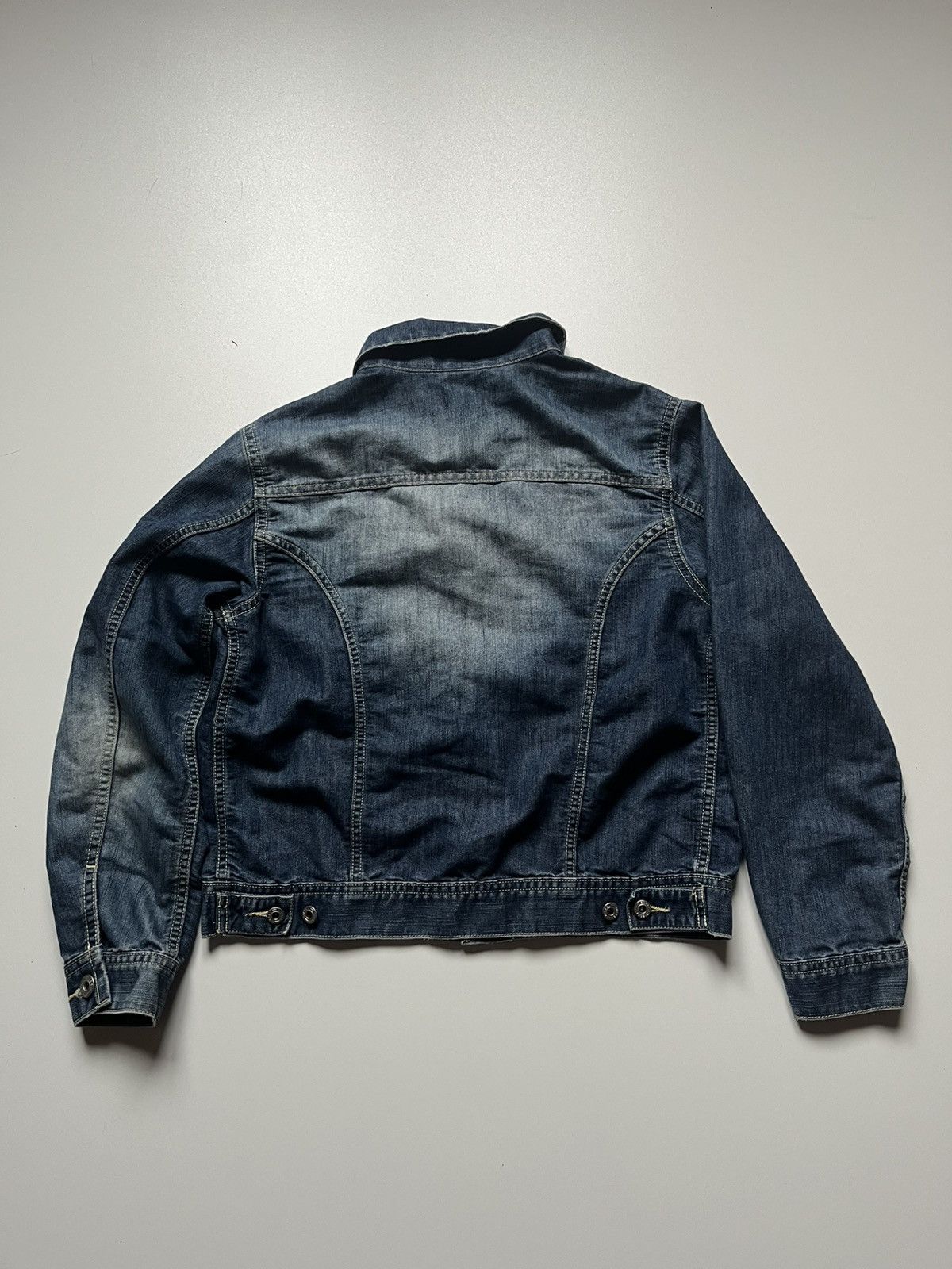 Diesel Vintage 90s Diesel washed Denim Truck jacket Size M / US 6-8 / IT 42-44 - 2 Thumbnail