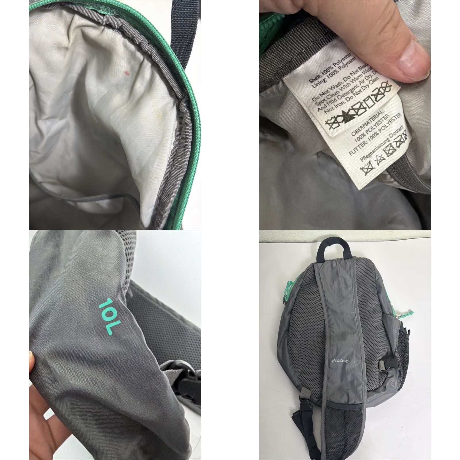 Eddie Bauer VINTAGE Eddie Bauer Sling Bag Messenger Bag Gray Green 10L 13x9x3 Men Medium Size ONE SIZE - 9 Thumbnail
