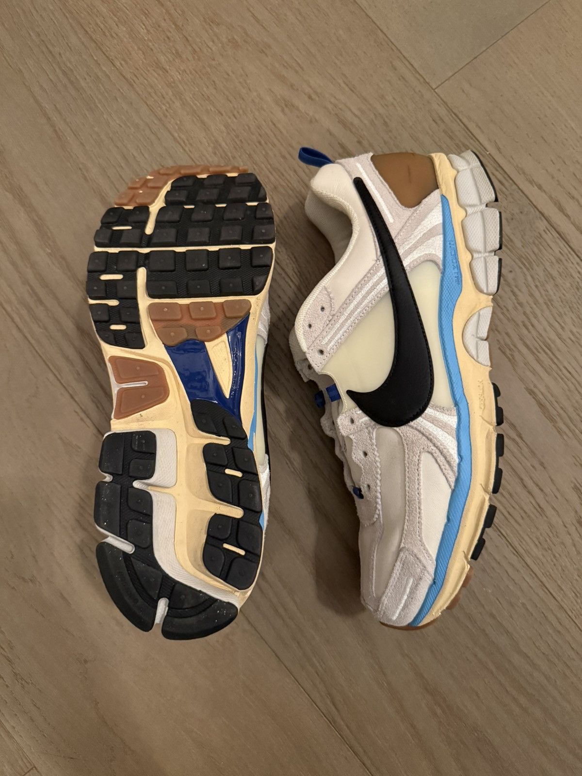Nike Nike Zoom Vomero 5 White/Blue Black Swoosh – Men’s Size US 14 / EU 47 - 4 Thumbnail