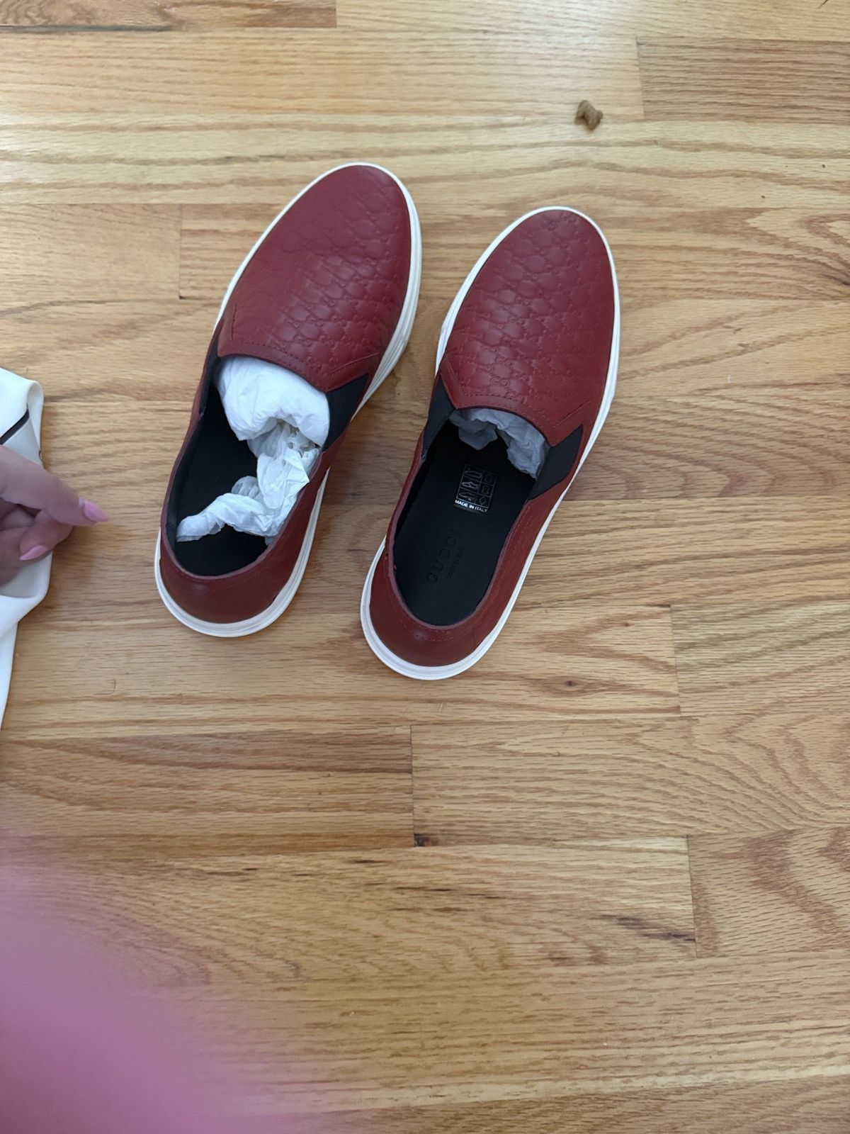 Gucci Gucci Logo Low Top laceless Sneakers Size US 5.5 / IT 35.5 - 8 Thumbnail