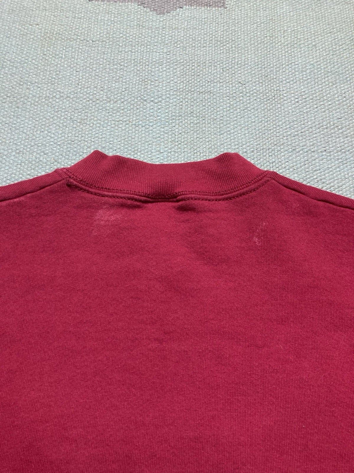 Vintage Vintage 90s sweatshirt munsingwear blank maroon soft large Size US L / EU 52-54 / 3 - 8 Thumbnail