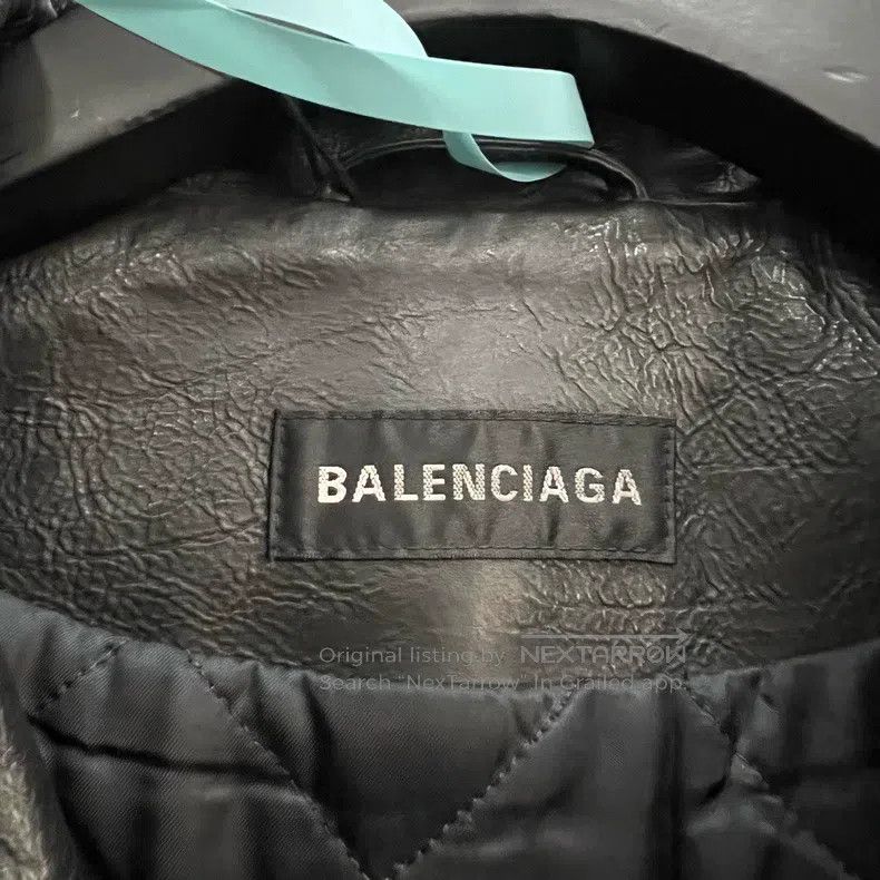 Balenciaga Balenciaga Patchwork Graffiti Leather Jacket Size US S / EU 44-46 / 1 - 6 Thumbnail