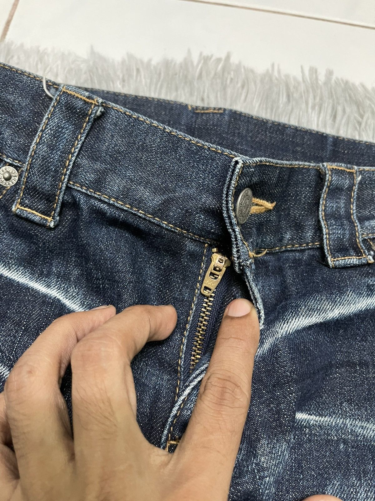 Tornado Mart 2000s TORNADO MART JAPAN SPLASH PAINT DISTRESSED JEANS Size US 34 / EU 50 - 9 Thumbnail