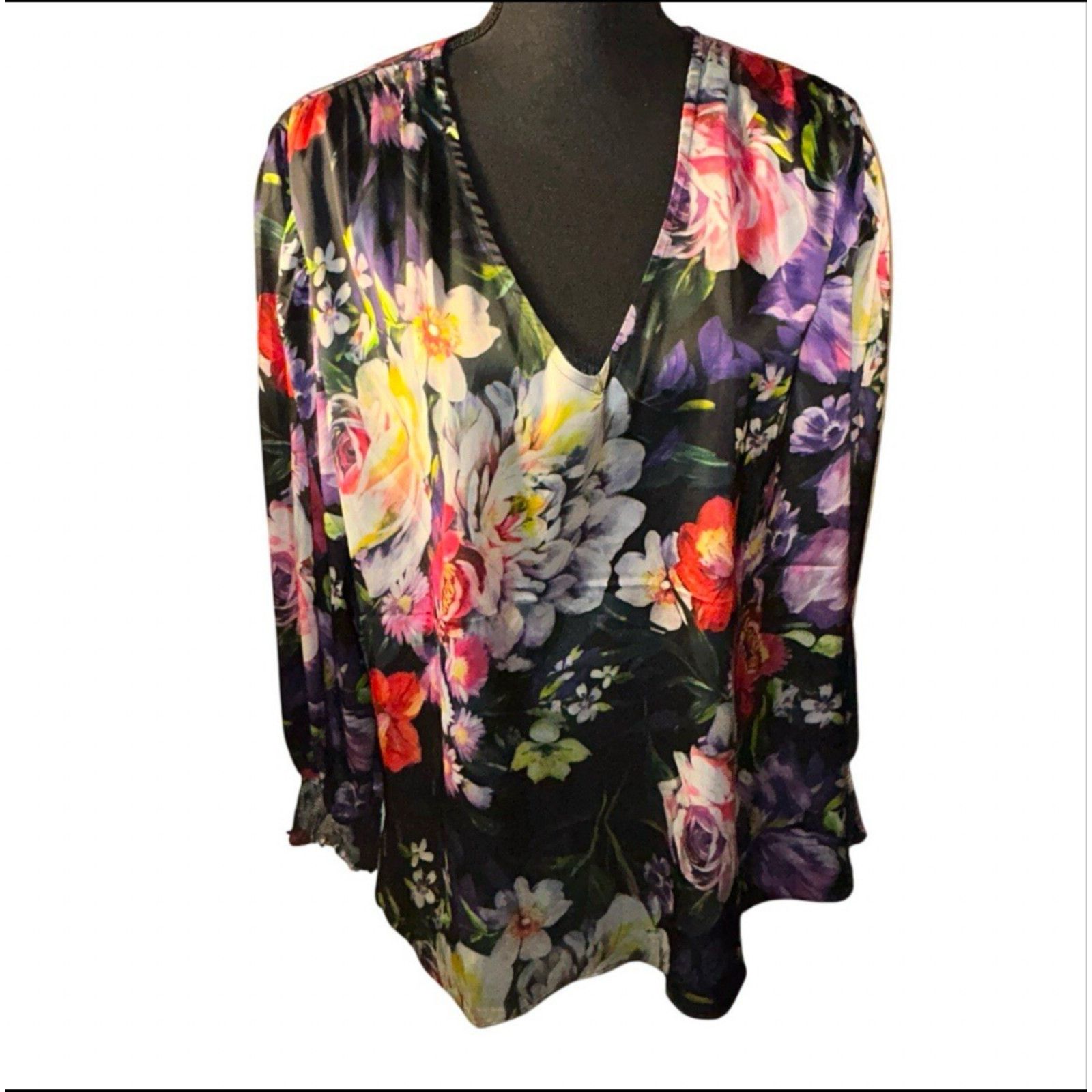 & Other Stories Catherine Malandrino Women 2XL Floral Long Sleeve Blouse NWT Size XXL / US 16-18 / IT 52-54 - 1 Thumbnail