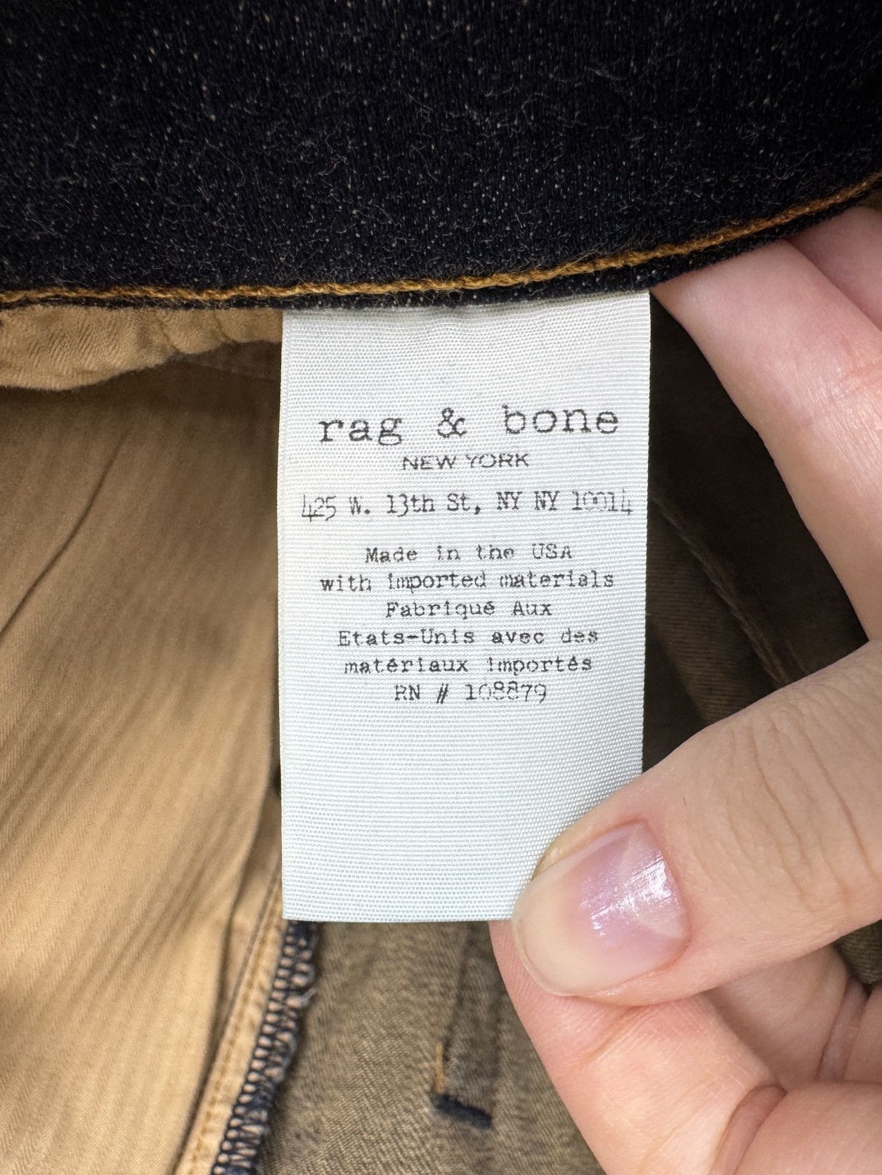 Rag & Bone Rag & Bone indigo blue standard issue skinny leg denim jeans Size US 32 / EU 48 - 11 Thumbnail