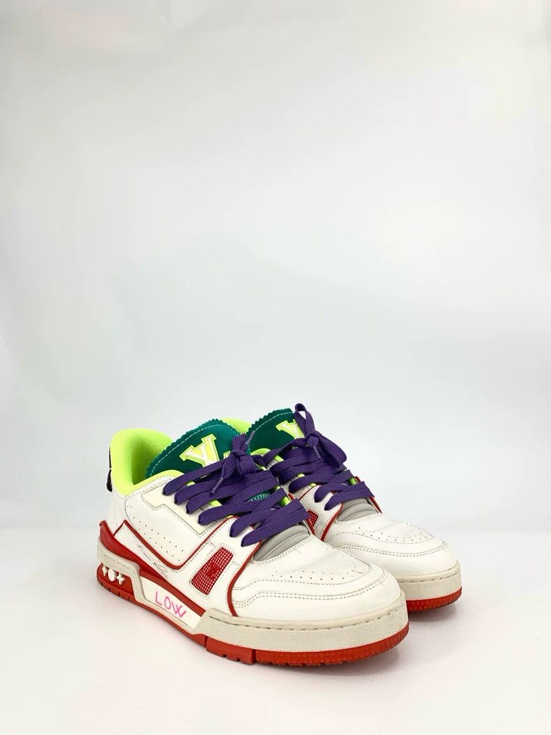 Louis Vuitton Louis Vuitton Trainer logo presbyopia makes old style spor Size US 8 / EU 41 - 2 Thumbnail
