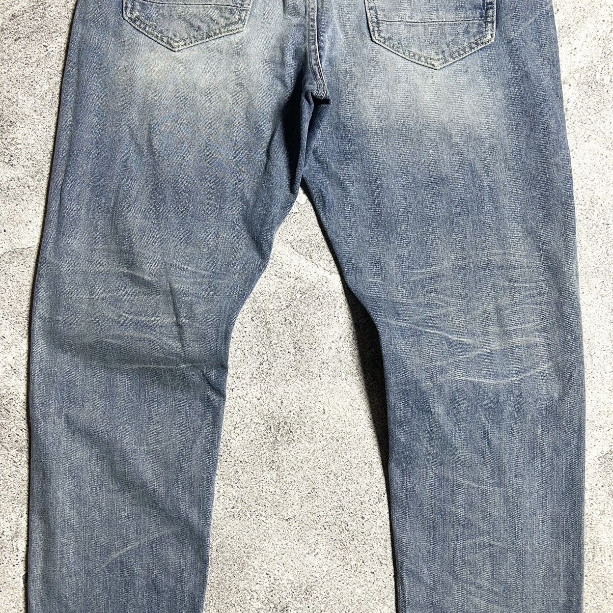 Japanese Brand Crazy Disstresed Denim PLACX CROP MILAN LOSE CROP TAPERED Size US 34 / EU 50 - 18 Thumbnail