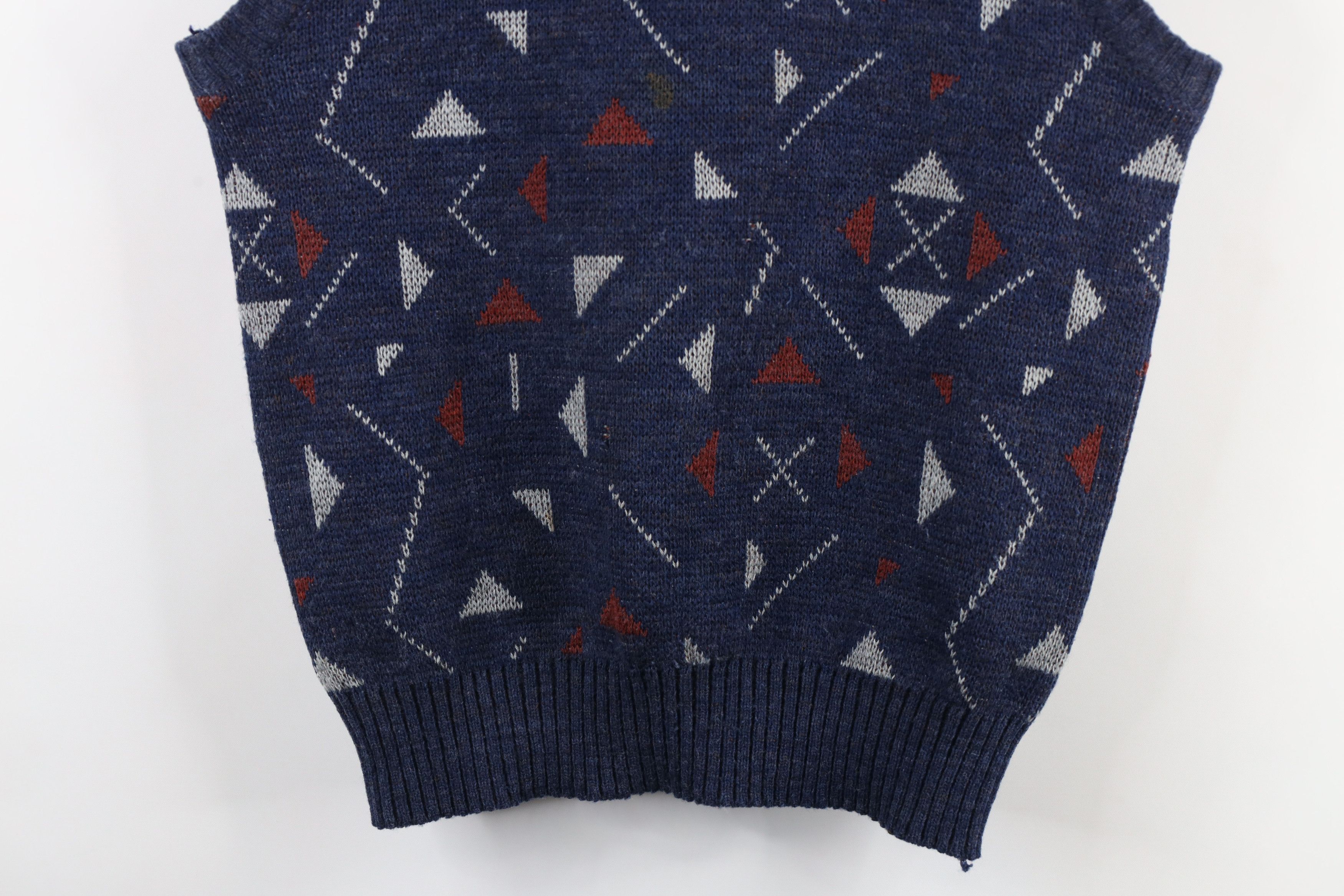 Vintage Vintage 90s Streetwear Wool Blend Knit Sweater Vest Size US M / EU 48-50 / 2 - 3 Thumbnail