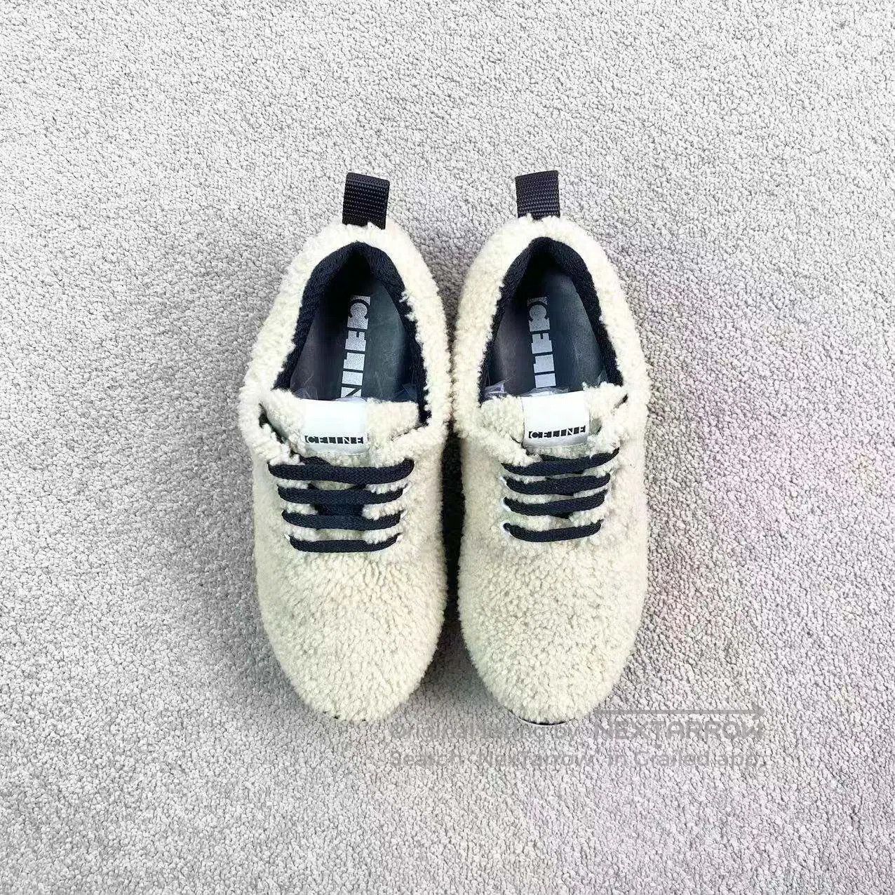 Celine Celine Dee plush platform sneakers| Size US 4.5 / IT 34.5 - 3 Thumbnail