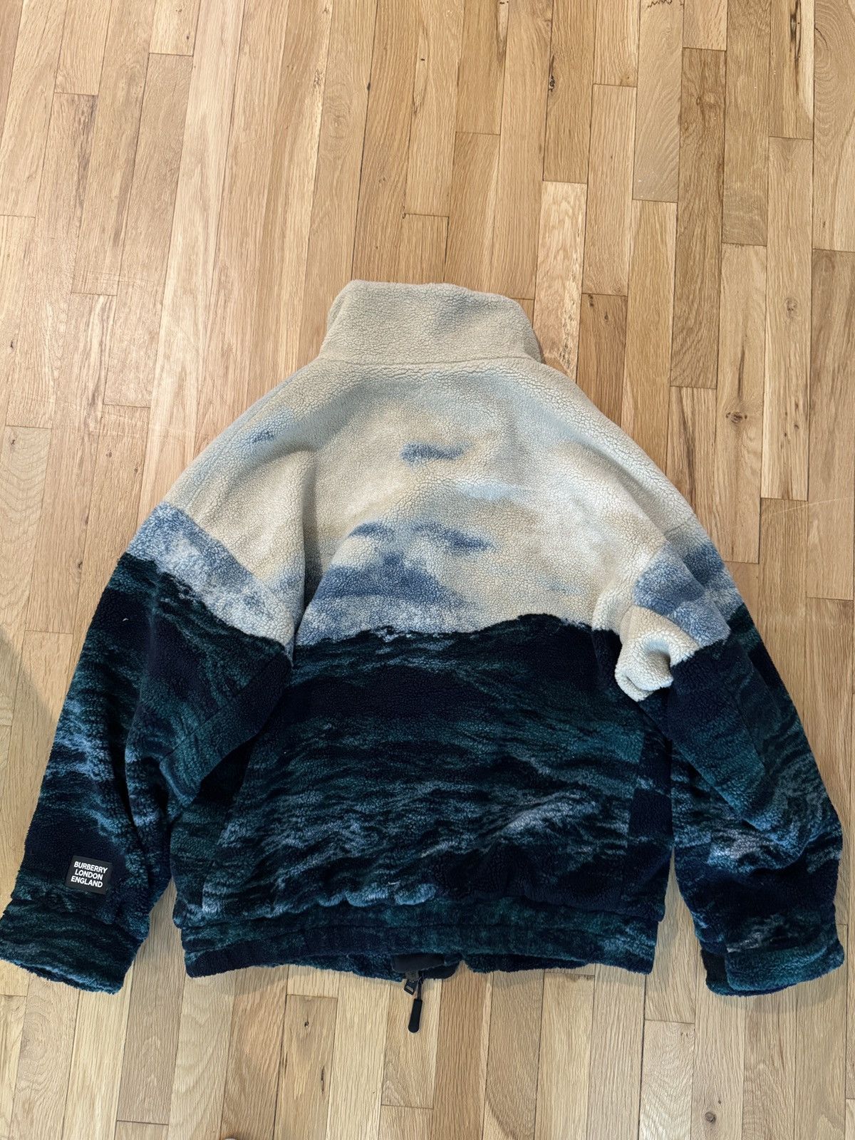 Burberry Burberry Sea Print Fleece Jacket Size US M / EU 48-50 / 2 - 2 Thumbnail