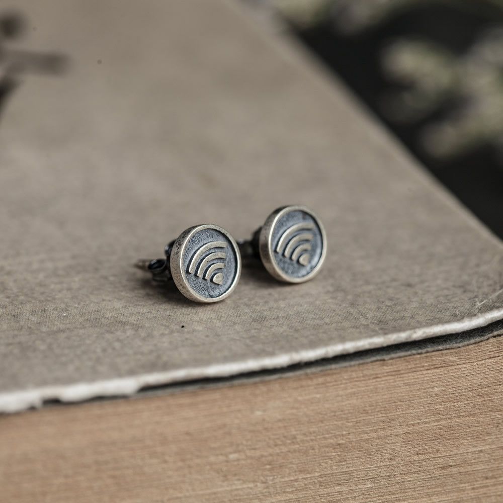 Jewelry Crazy Earrings One Pairs Chrome Jewelry Size ONE SIZE - 2 Thumbnail
