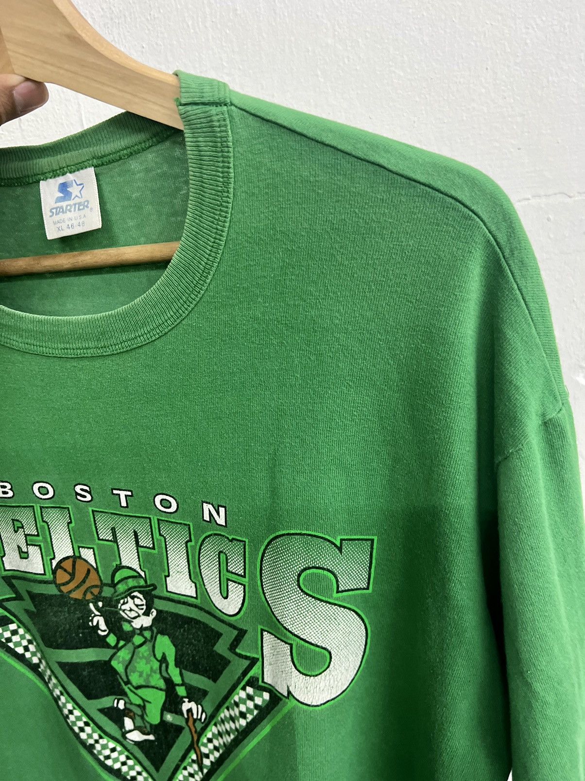 NBA × Starter × Vintage Vintage 90s Starter NBA Boston Celtics Tee Size US XL / EU 56 / 4 - 10 Thumbnail