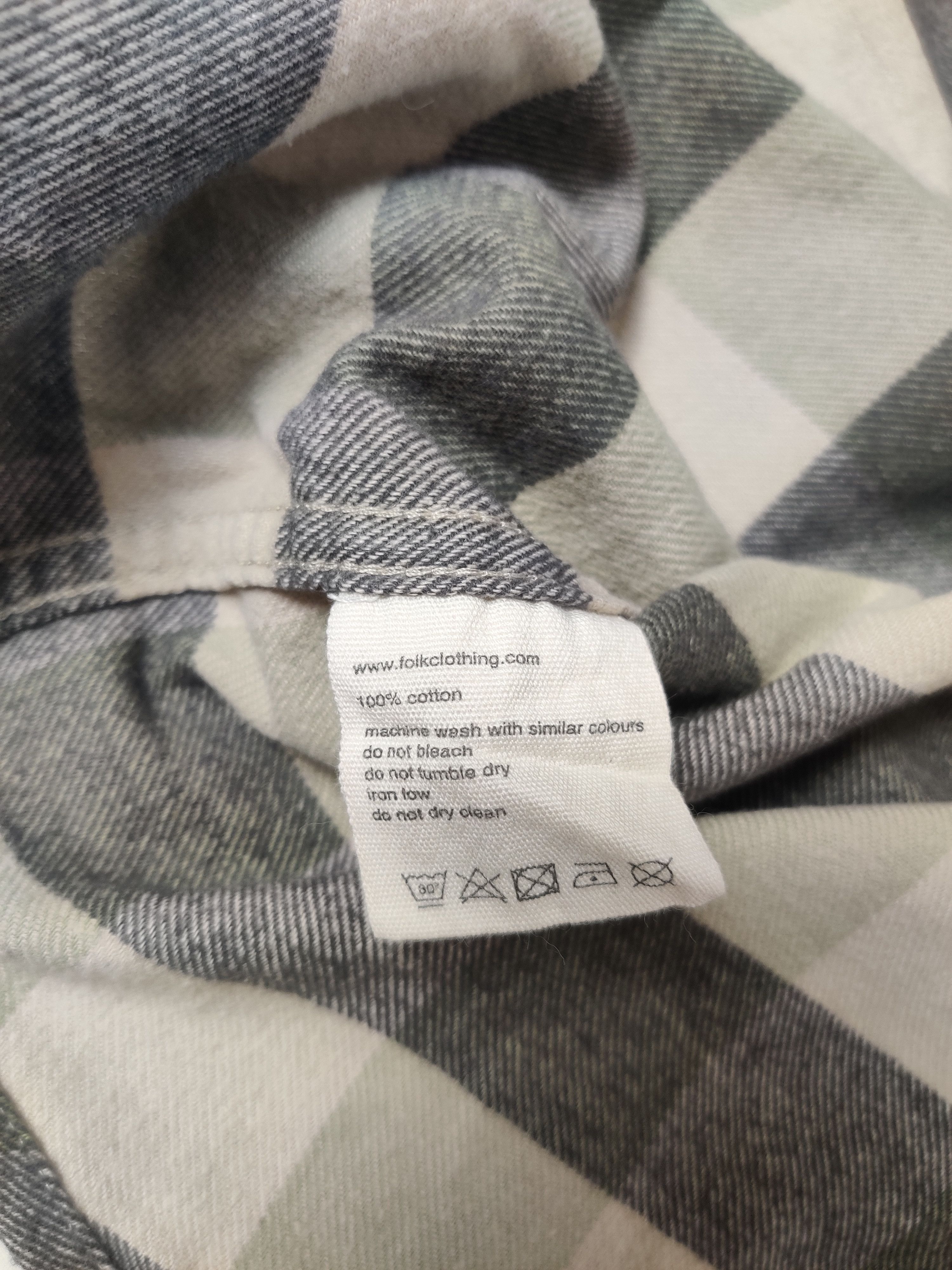 Folk Folk checkered cotton shirt long sleeve Size US S / EU 44-46 / 1 - 7 Thumbnail
