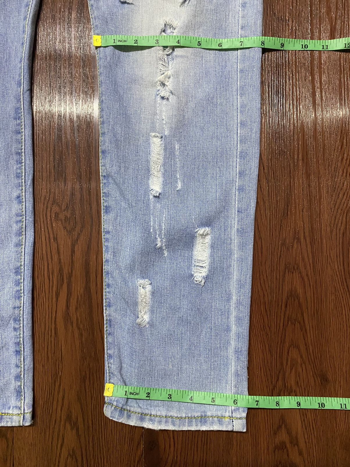 Japanese Brand Vintage Japanese Brands Distressed Patched Jeans Size US 34 / EU 50 - 11 Thumbnail