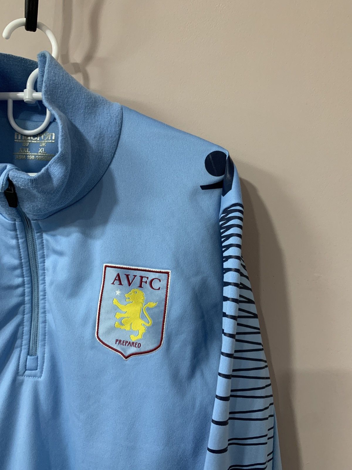 Macron × Vintage Aston Villa Zip Training Football Sweatshirt Macron Soccer Size US XL / EU 56 / 4 - 3 Thumbnail