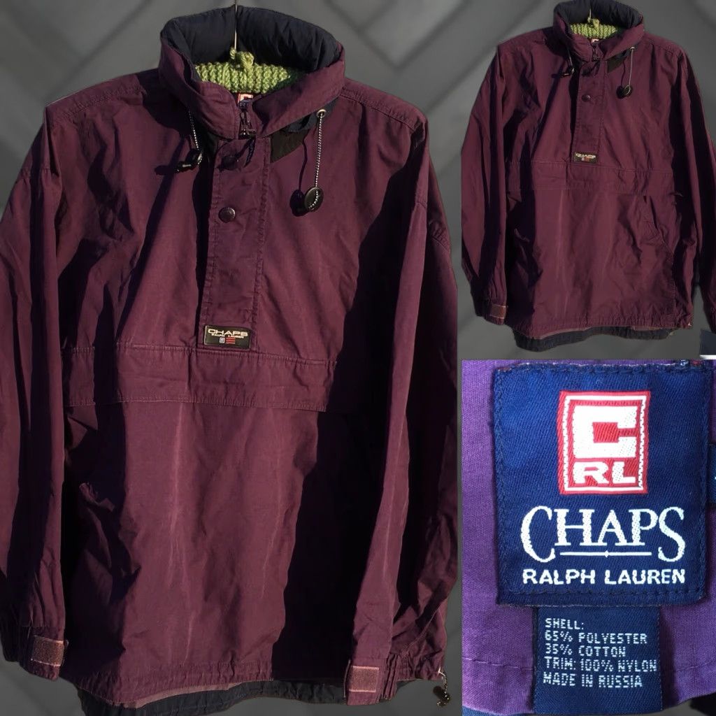 Chaps VINTAGE Chaps Windbreaker Jacket S 1990s Purple Pullover Wind Breaker Sportswear/Beach Mens? Size US S / EU 44-46 / 1 - 1 Thumbnail