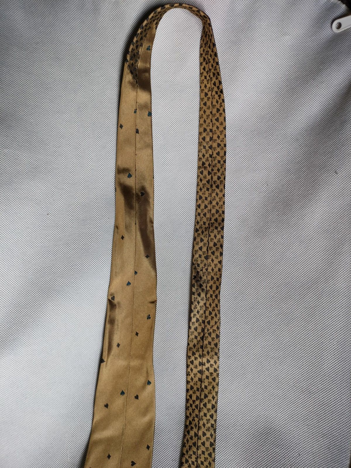 Art Comes First ‘King of hearts’ overprint silk tie Size ONE SIZE - 4 Thumbnail