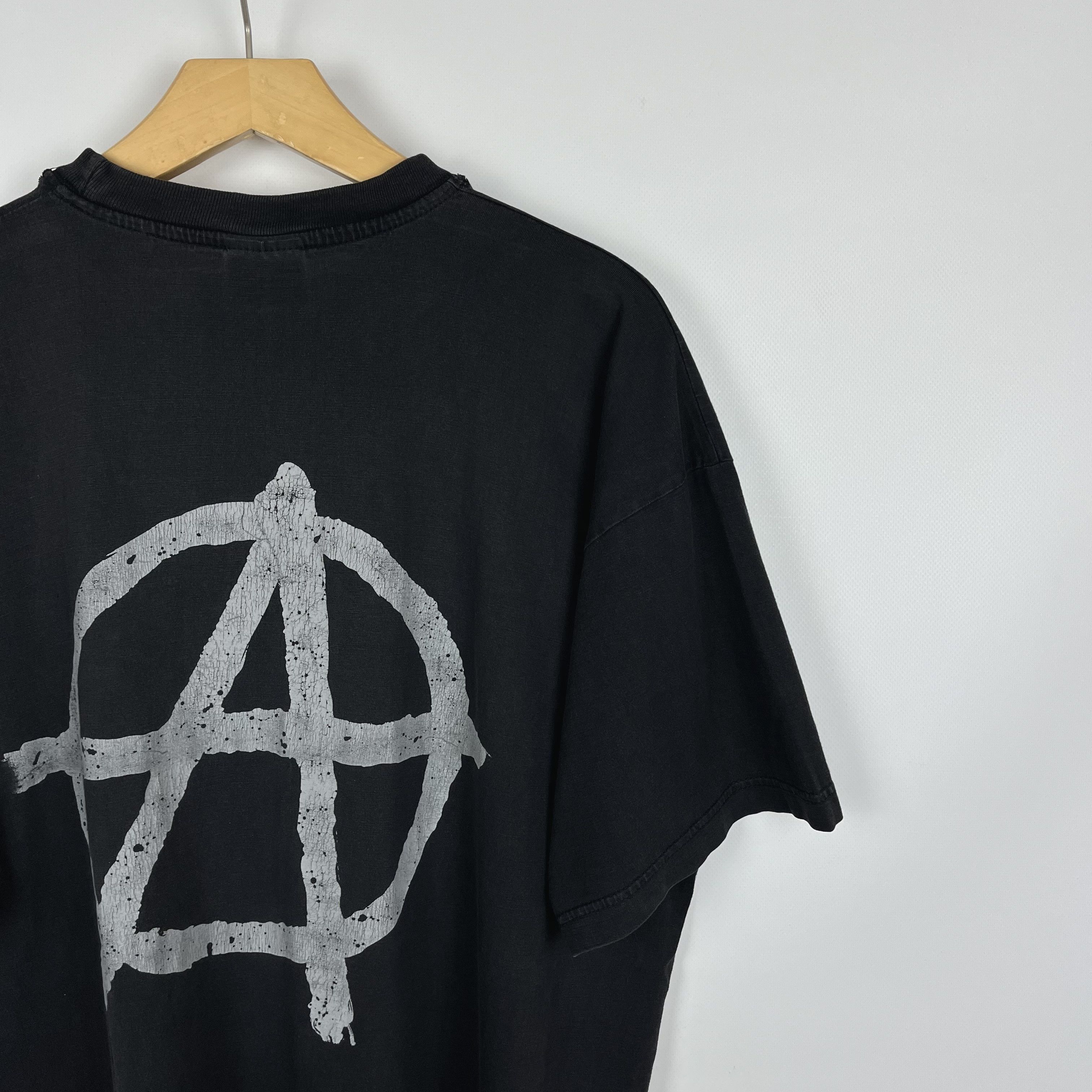 Vintage Vintage Anarchy Big Logo Destroy T Shirt 90’s Size US XL / EU 56 / 4 - 17 Thumbnail