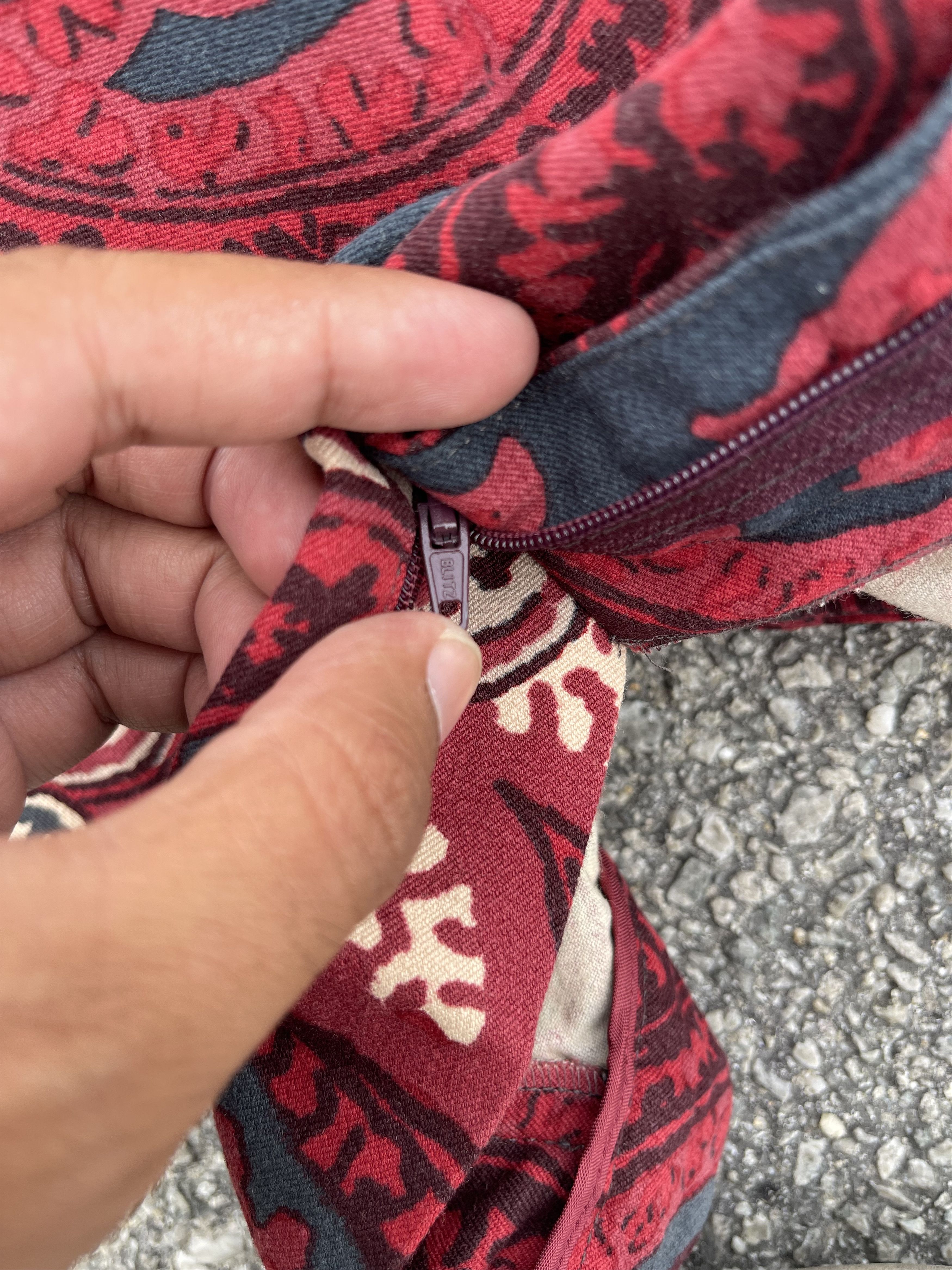 Etro × Vintage Vtg Etro Red Floral Size US 30 / EU 46 - 14 Thumbnail