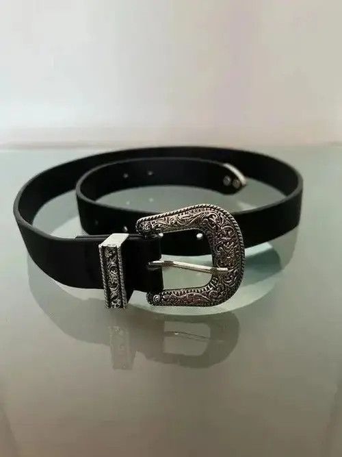 Jewelry Kurosawa x moto Y2K Buckle Belt (black) Size 32 - 7 Thumbnail