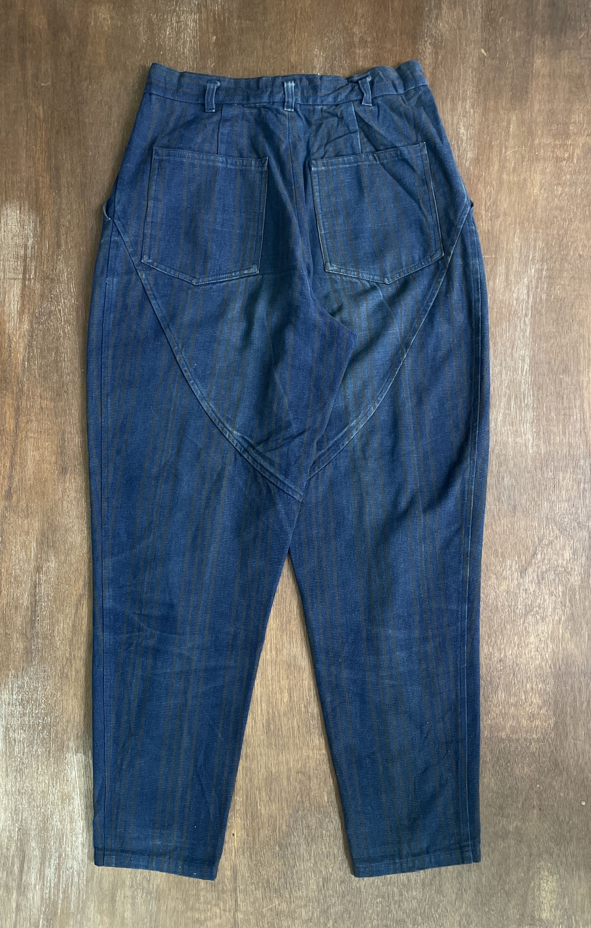 Yohji Yamamoto Y's YOHJI YAMAMOTO Stripped Baloon Pants Size US 27 - 5 Thumbnail