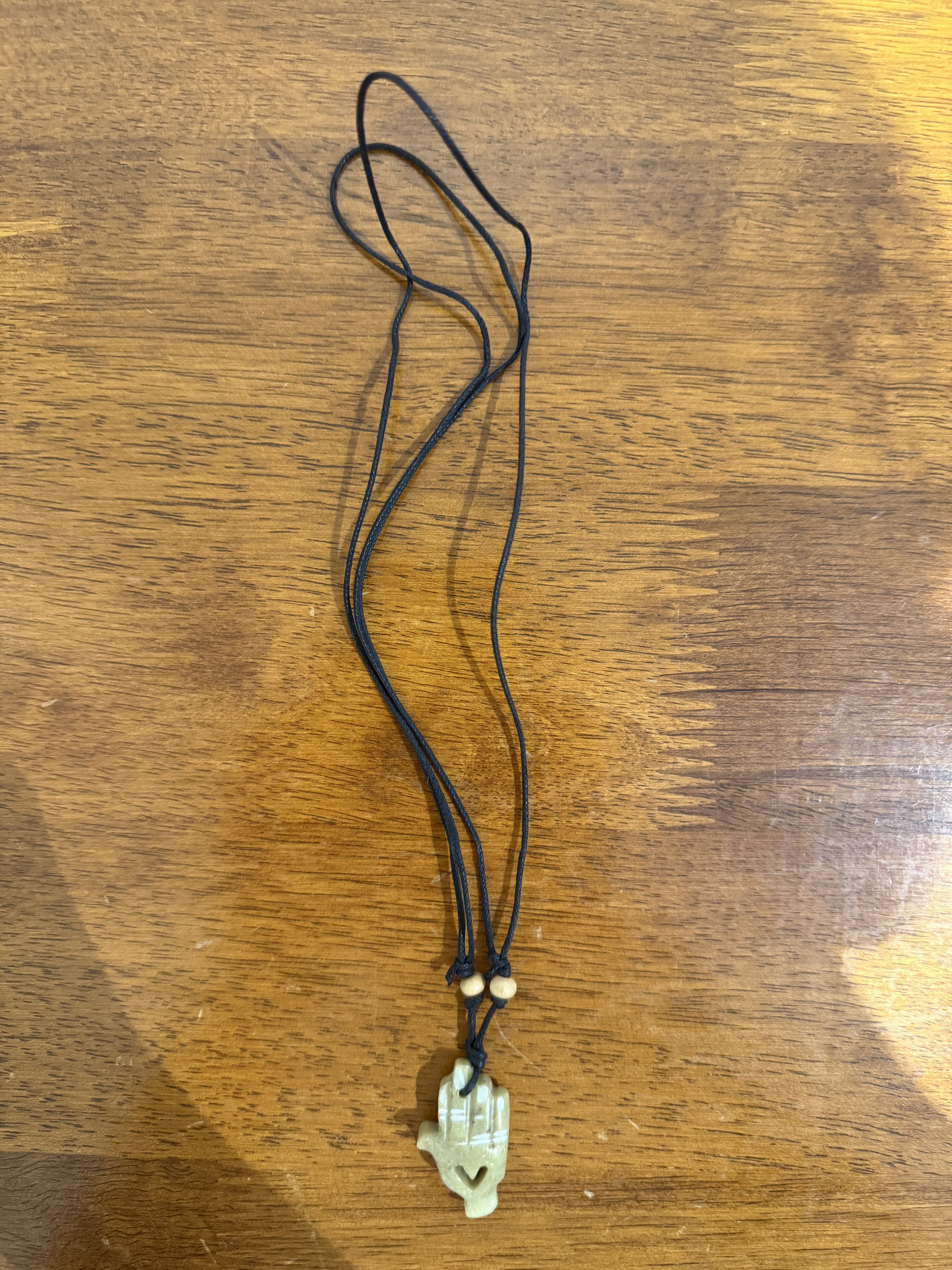 💚 Story Mfg. Hand Carved Necklace Generosity Hand