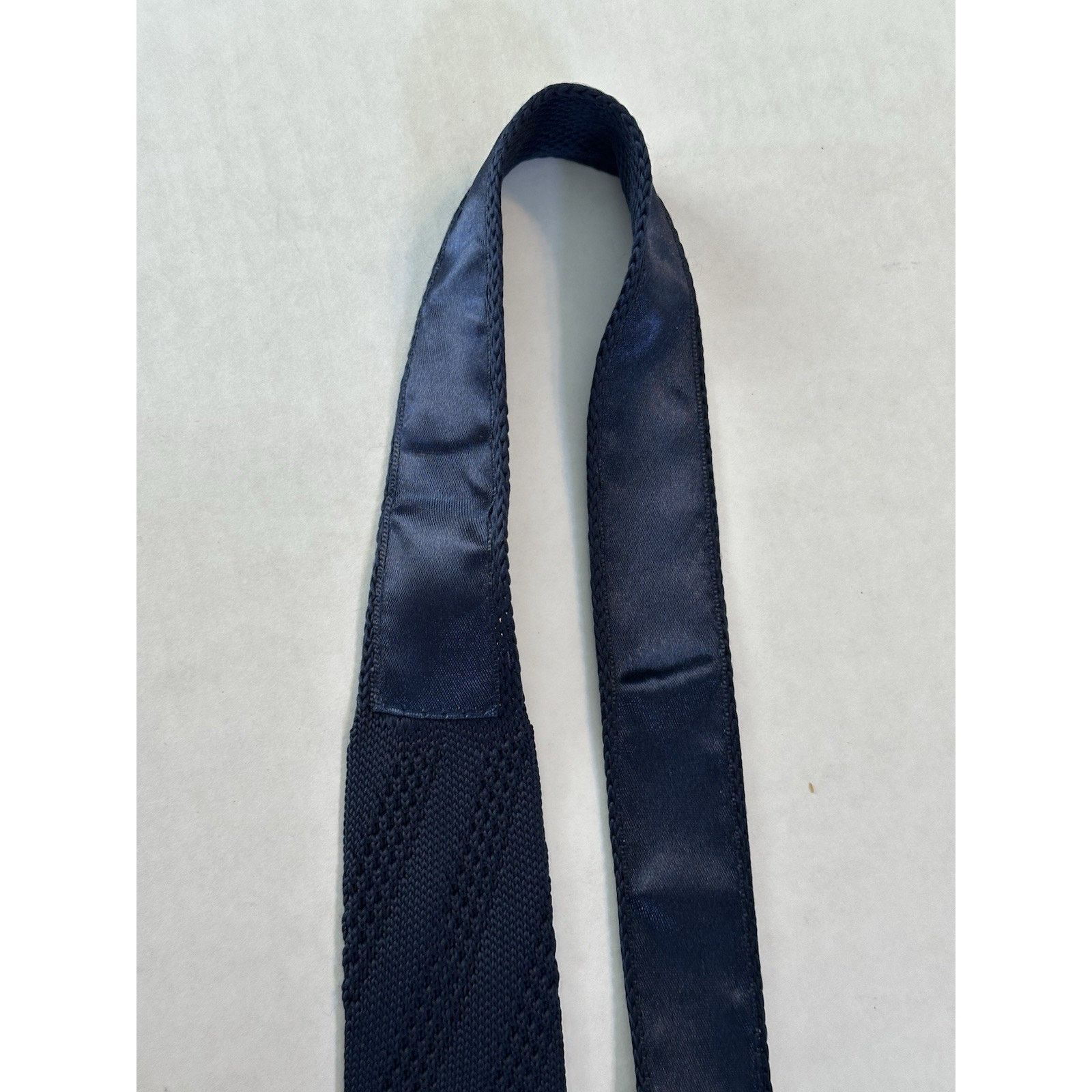Twenty Twenty One Mens Neck Tie Knit Mesh Square End Blue Preppy Size ONE SIZE - 6 Thumbnail