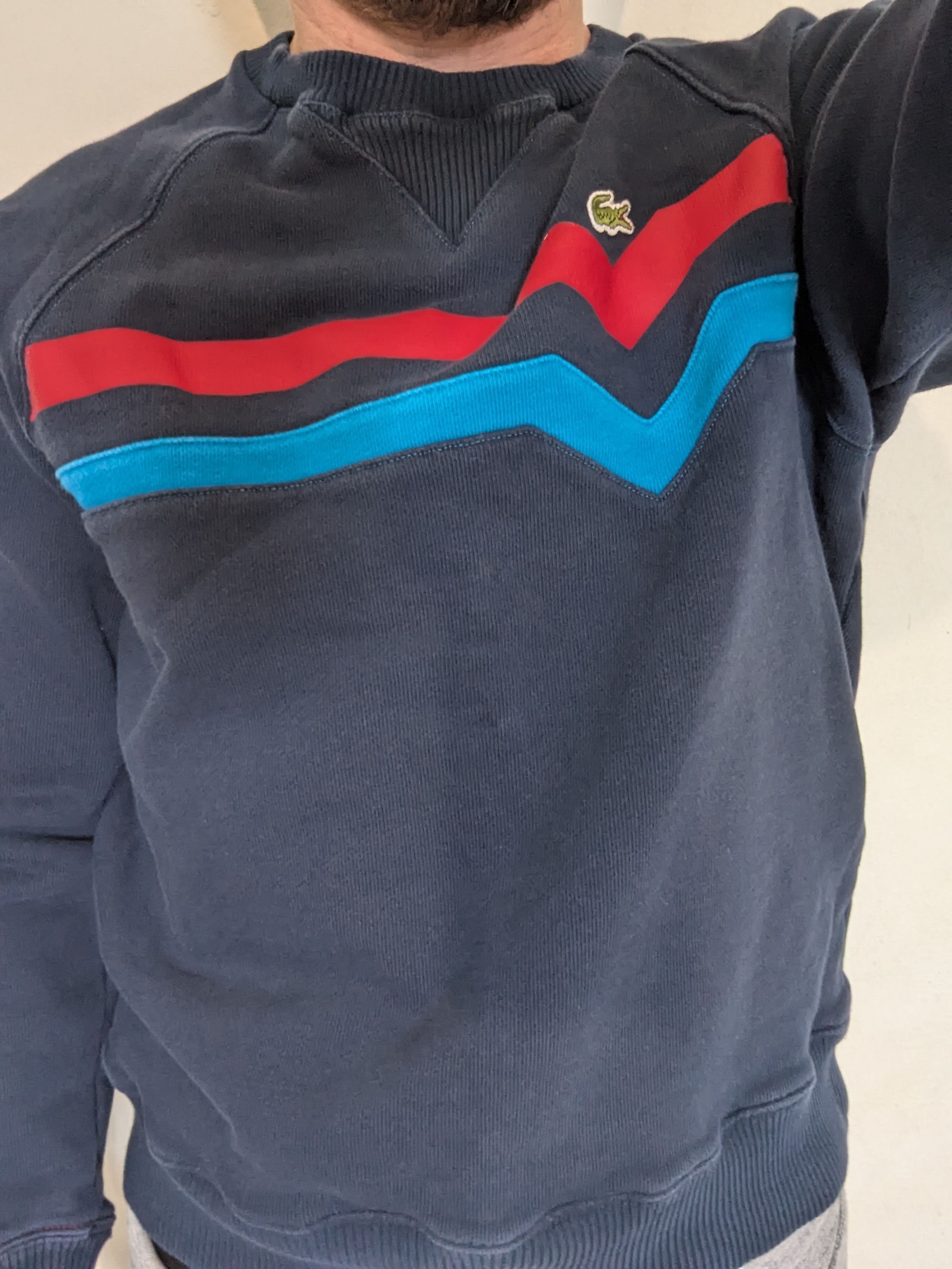 Lacoste LACOSTE Crew Neck Sweatshirt Made in France Size US S / EU 44-46 / 1 - 6 Thumbnail