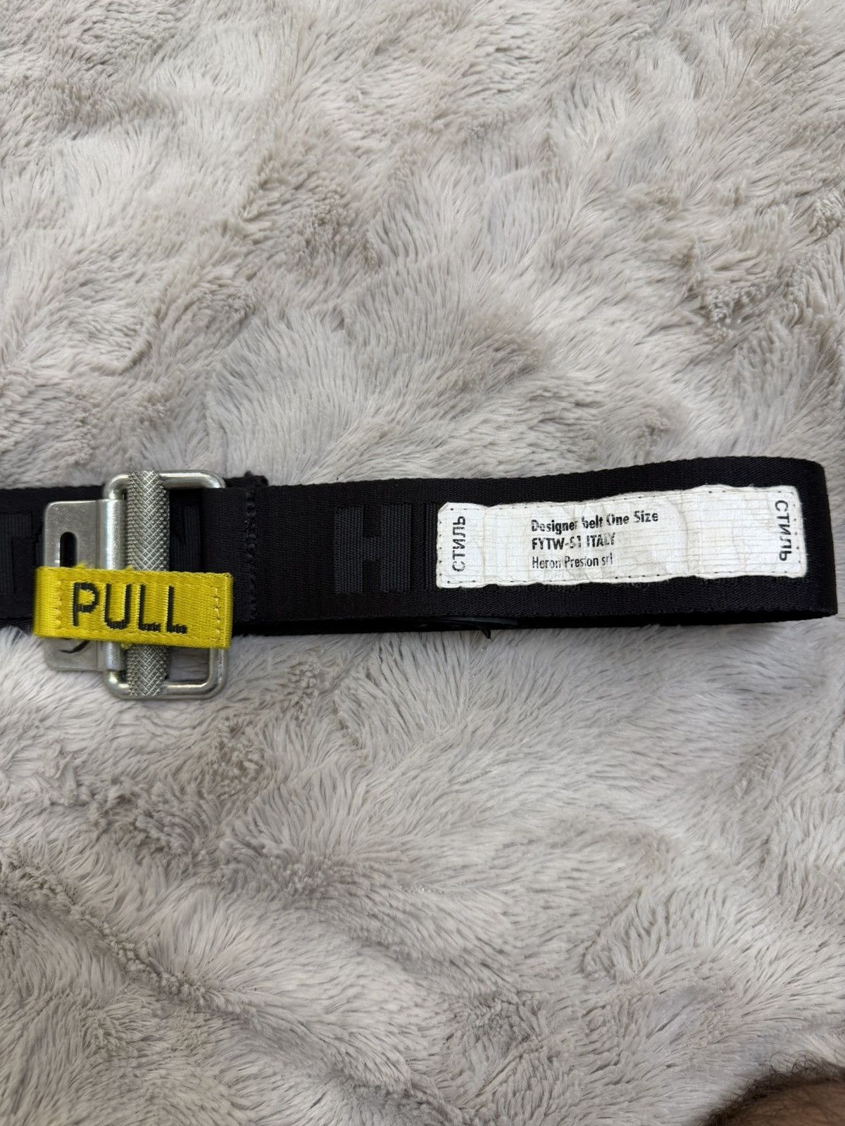 Heron Preston Heron Preston Pull Tab Tape Belt One Size Size ONE SIZE - 1 Thumbnail