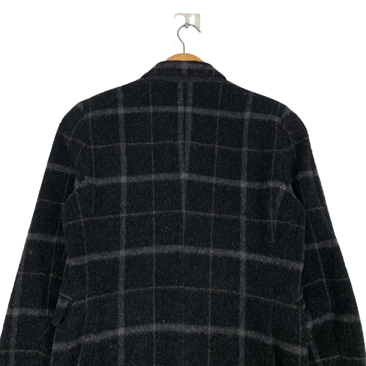 5351 POUR LES HOMMES 5351 Pour Les FEMMES Checked Wool Overcoat #1076-C49 Size S / US 4 / IT 40 - 8 Thumbnail