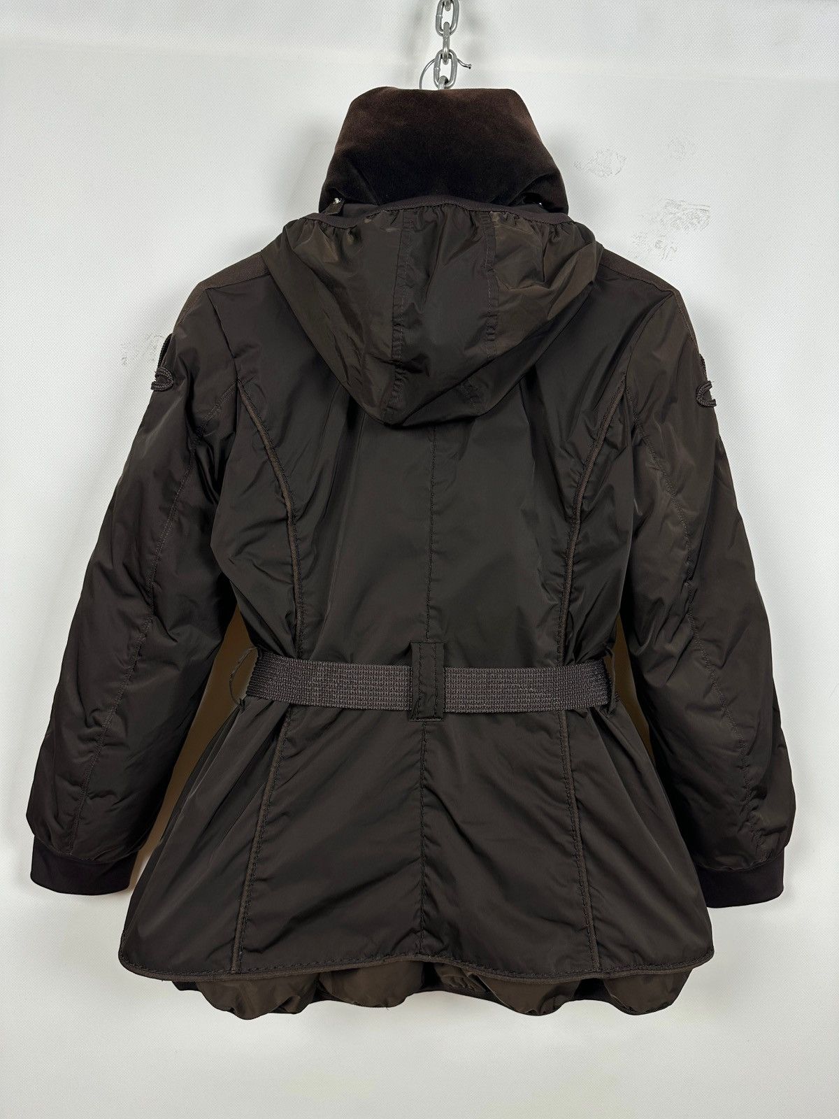 Marithe + Francois Girbaud Marithé+François Girbaud Brown Hooded Down Puffer Jacket Size M / US 6-8 / IT 42-44 - 2 Thumbnail