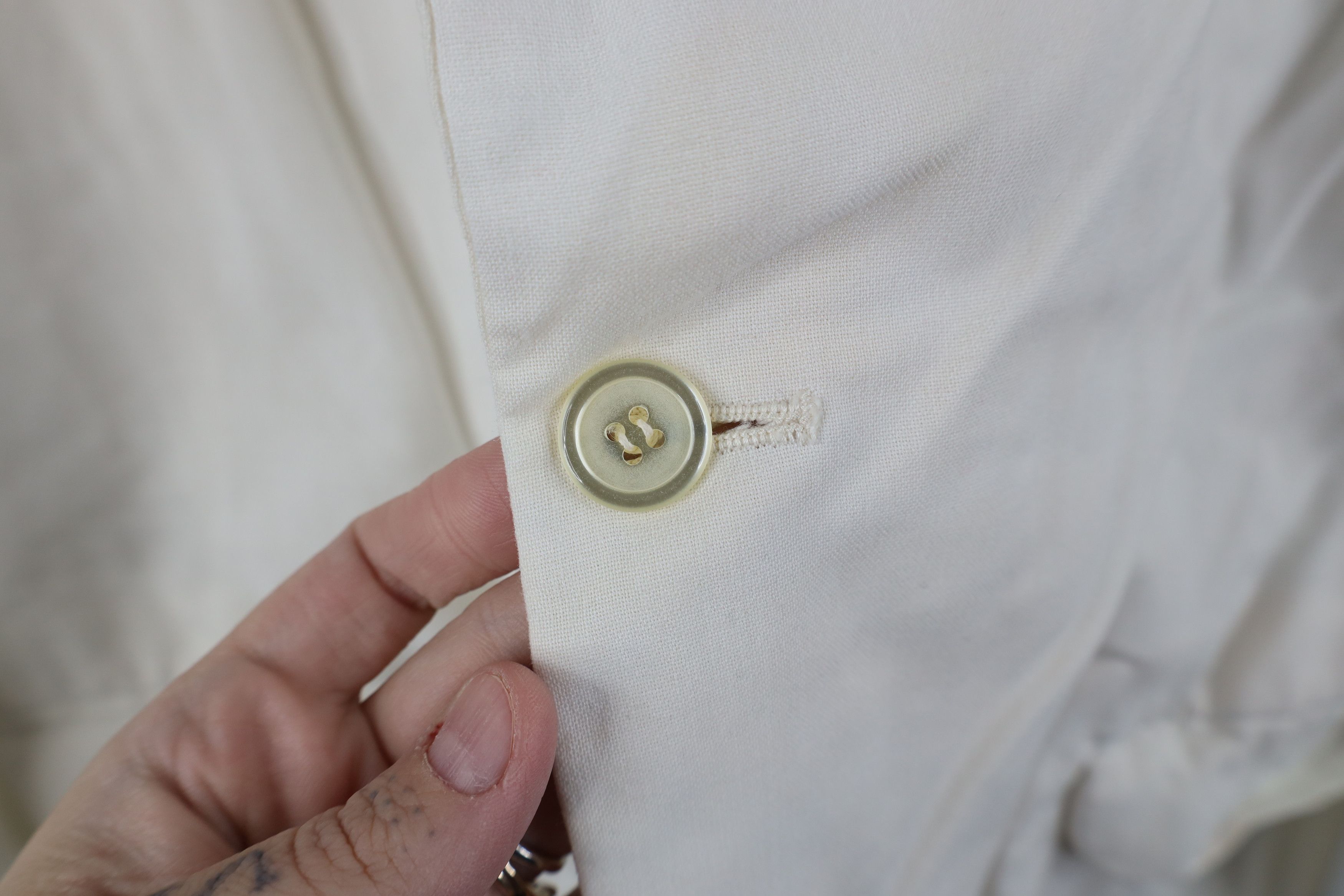Vintage Vintage 50s Rockabilly Gabardine Prom Suit Jacket White USA Size US L / EU 52-54 / 3 - 5 Thumbnail