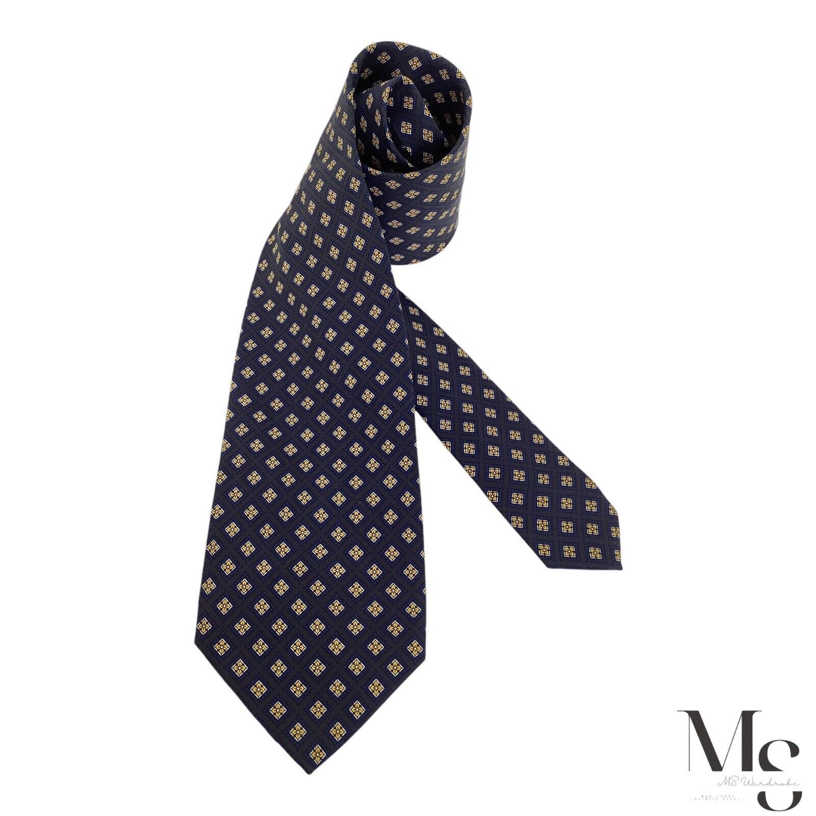 Other BRIAN & BARRY Blue Floral Silk Tie Made In Italy W: 3.75" EX Size ONE SIZE - 1 Thumbnail