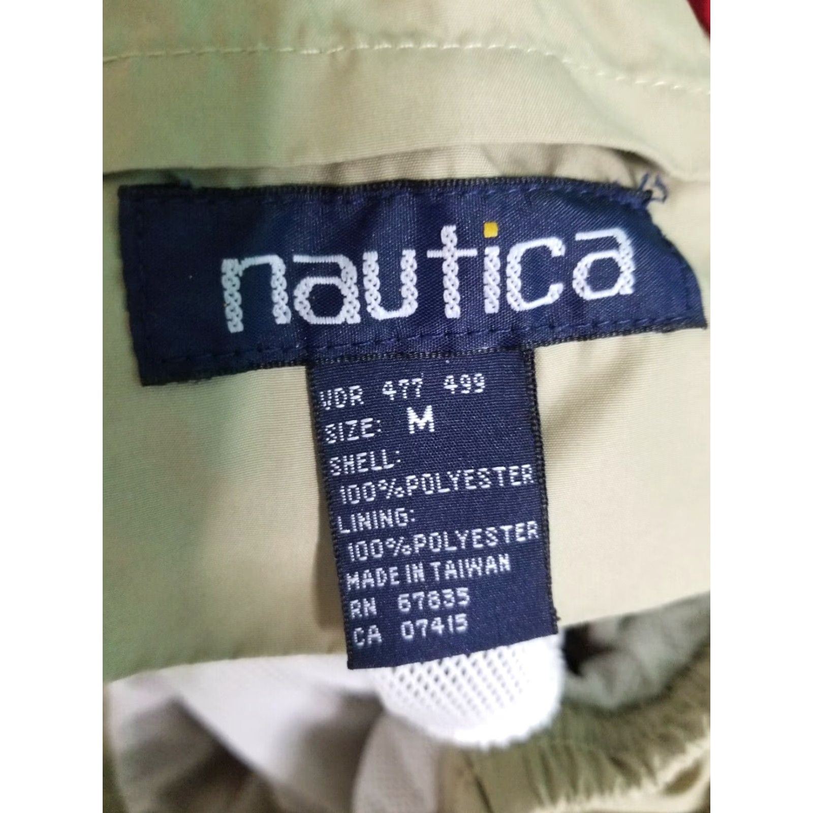 Nautica Vintage Nautica Mens L Swim Trunks Board Shorts Beige Logo 90s Mens Beachwear Size US 33 - 4 Thumbnail
