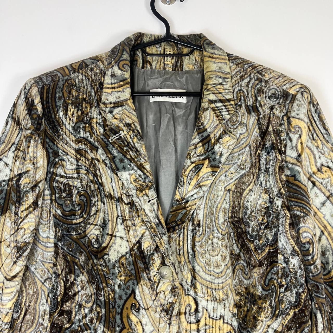 Other Laura Lebek Women’s Vintage Blazer Jacket Abstract Size 42 Size L / US 10 / IT 46 - 2 Thumbnail